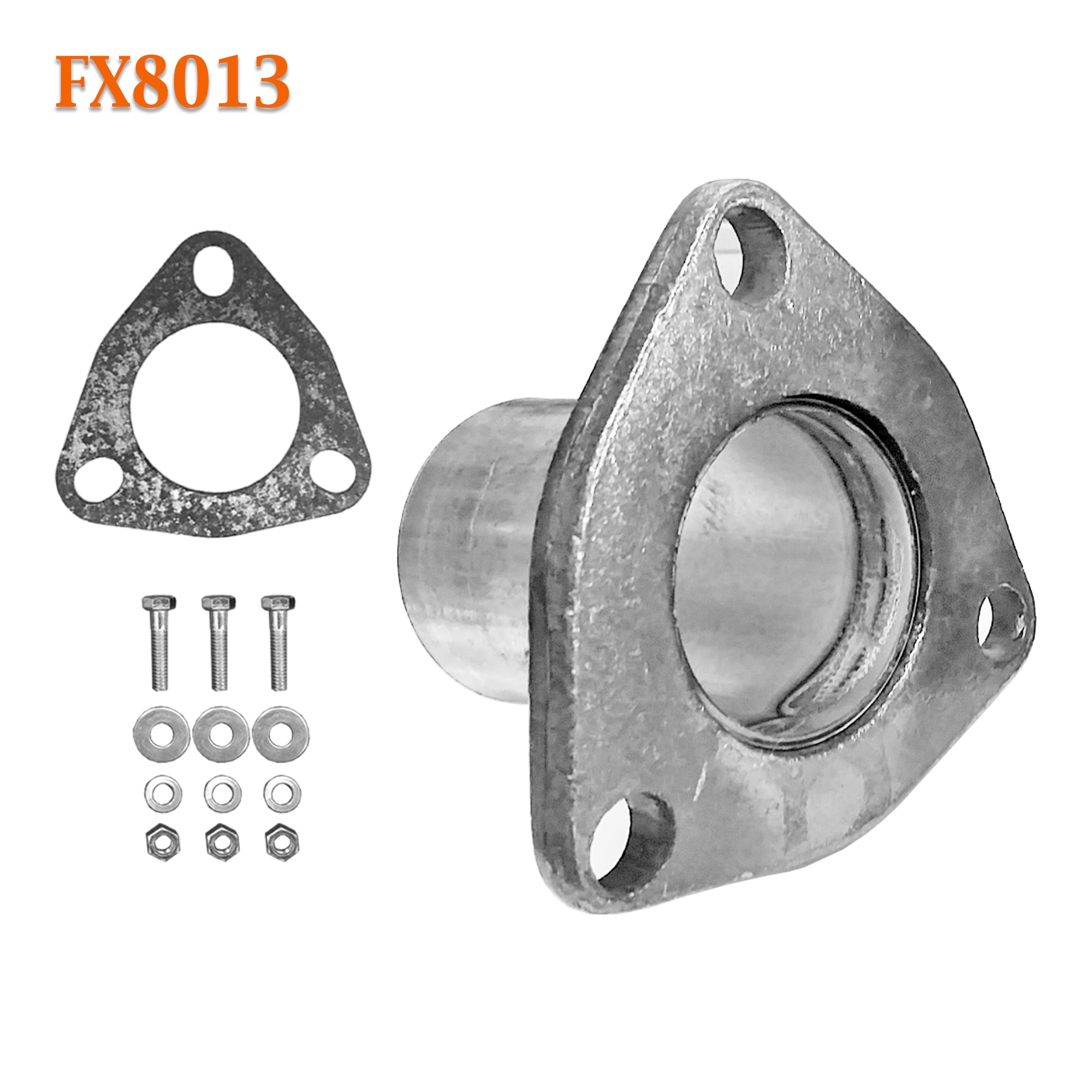 2.25 SS Exhaust Flange Cat Outlet Repair Flex/Pipe For 02-05 Chevrolet  Cavalier.