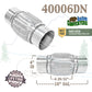 40006DN 4" x 6" x 10 in. Flex Pipe Exhaust Coupling Stainless Steel Heavy Duty w/ Ends