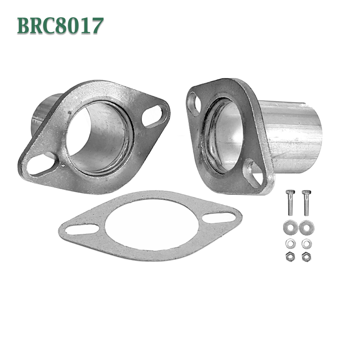 BRC8017 2 3/8" ID Universal QuickFix Exhaust Oval Flange Repair Pipe Kit Gasket