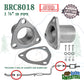 BRC8018 1 7/8" ID Universal QuickFix Exhaust Triangle Flange Repair Pipe Kit