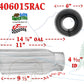 J406015RAC 4" Inlet Stainless Round Diesel Truck Exhaust Tip 6" Outlet 15" Long