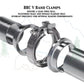 VBC300SS 3" V Band Exhaust Clamp w/ Male Female Flanges Quick Release Stainless Steel