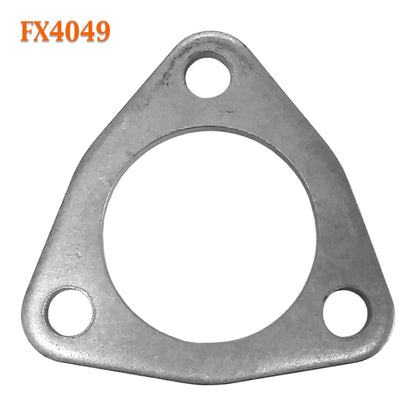 FX4049 2 1/4" 2.25" ID Triangle Exhaust Flat Flange For 2" OD Flared Y Pipe